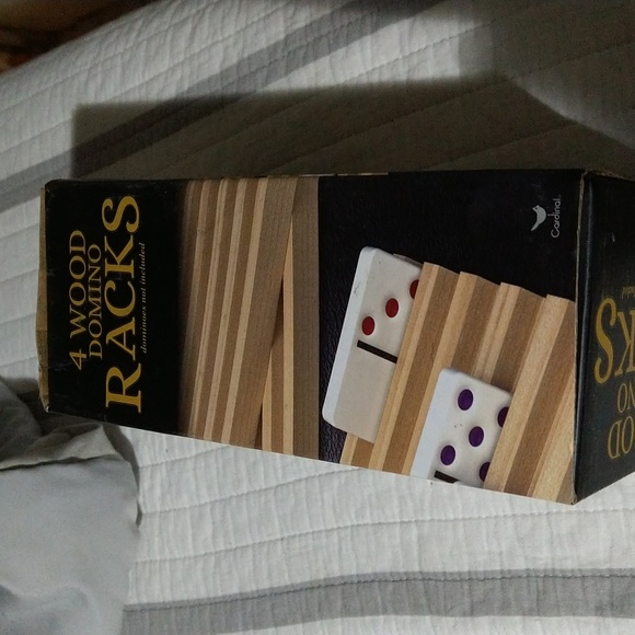4 wood domino racks - Picture 2 of 4